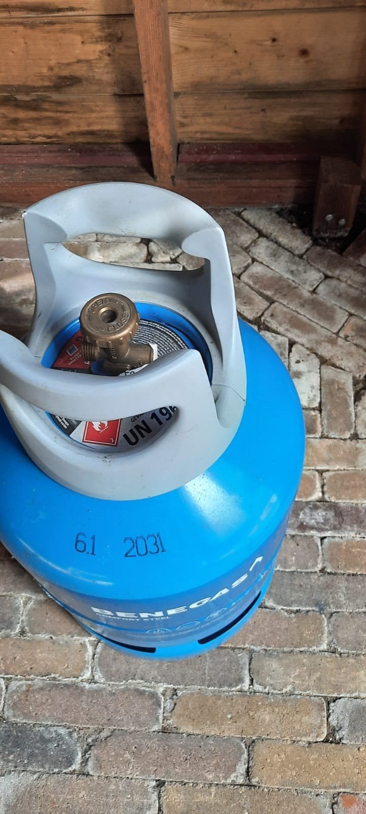 Te koop; Benegas gasfles 9,5 kg (nu nog 5,5 kg), Caravans en Kamperen, Ophalen