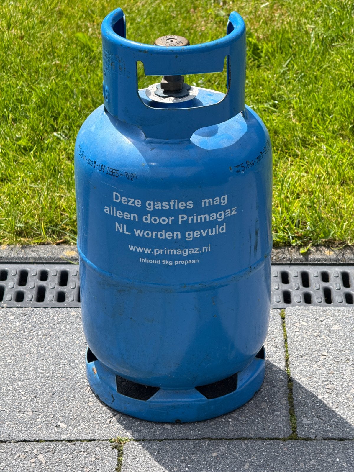 Primagaz EasyBlue gasfles (leeg), Ophalen, Gebruikt