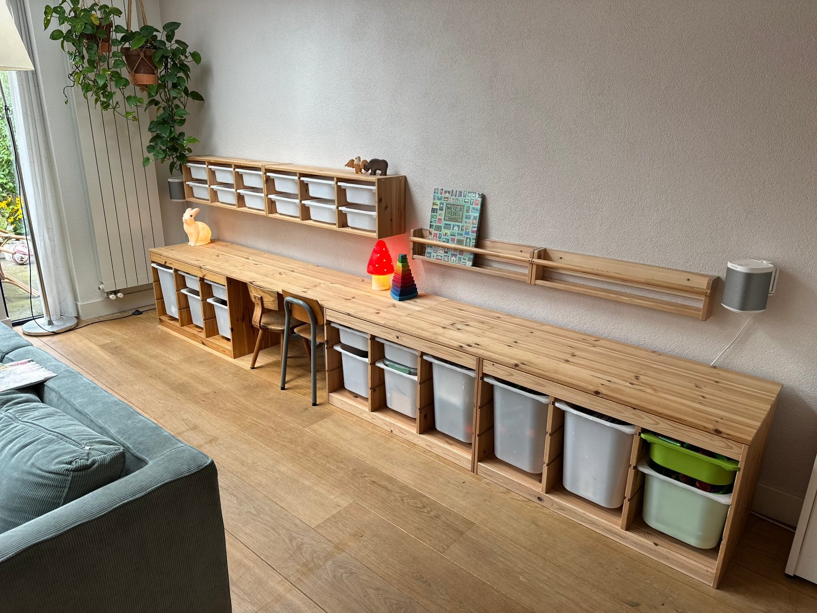 IKEA Trofast wandmeubel combinatie speelgoed, Huis en Inrichting, Ophalen, Gebruikt, 100 tot 150 cm, 300 cm of meer