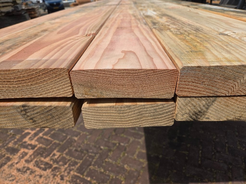 14 Douglas balken 4.5x14.5 cm / 5.00 meter lang - nr: TB51, Ophalen, Nieuw, 250 cm of meer, Balken