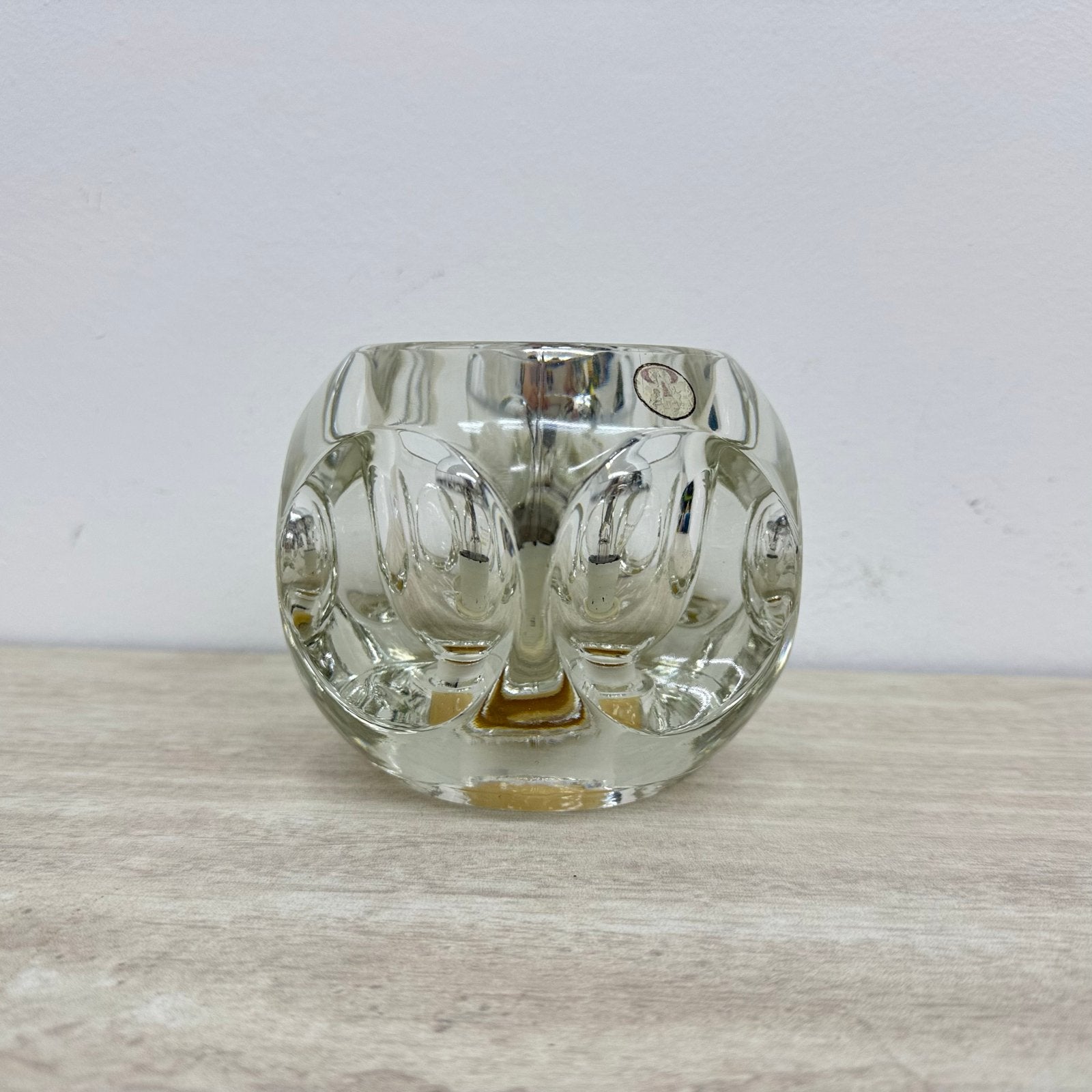 Peil & Putzler IJs Glas Tafellamp Jaren '70 Vintage, Gebruikt, Overige merken, Vintage, Lamp