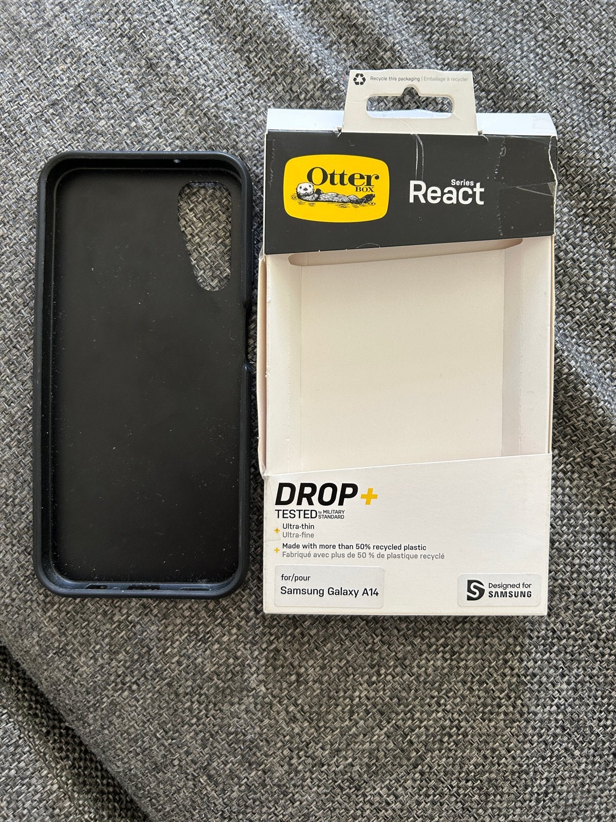 OtterBox React Hoesje voor Samsung Galaxy A14, Ophalen of Verzenden, Zo goed als nieuw, Bescherming, Samsung