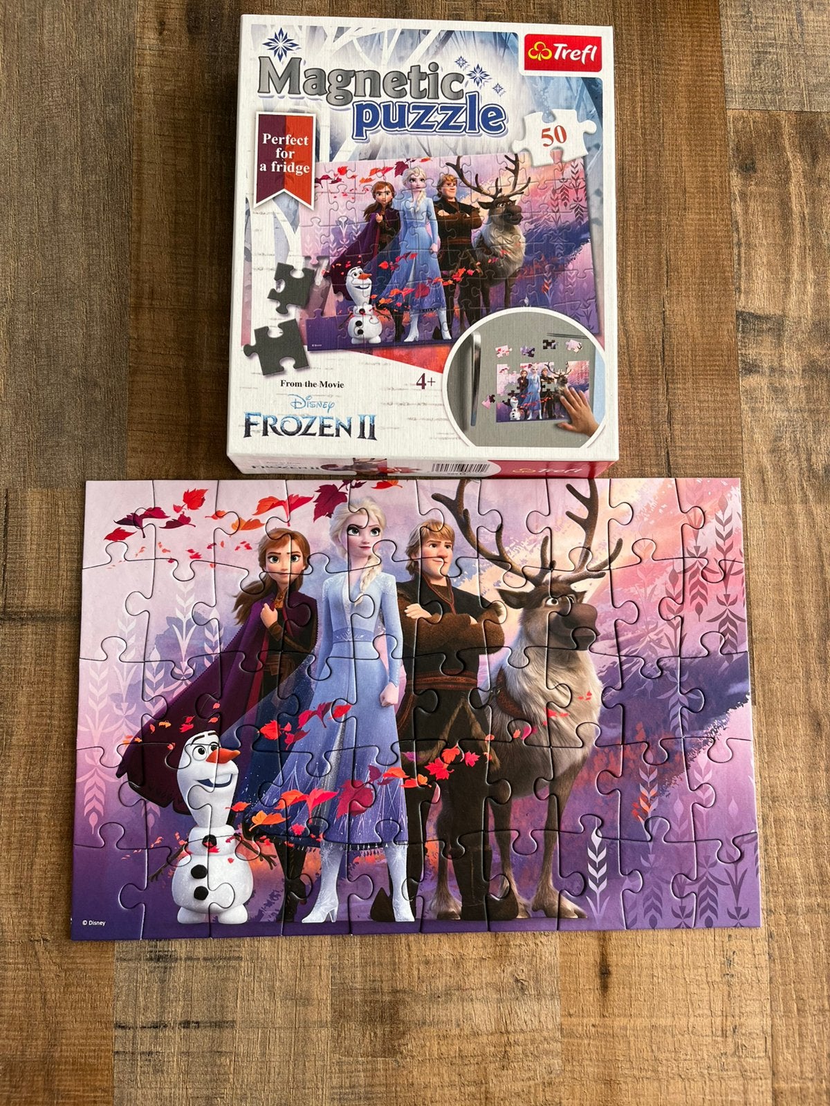 Puzzel frozen magneet voor op koelkast te maken, Ophalen of Verzenden, Meer dan 50 stukjes, Zo goed als nieuw