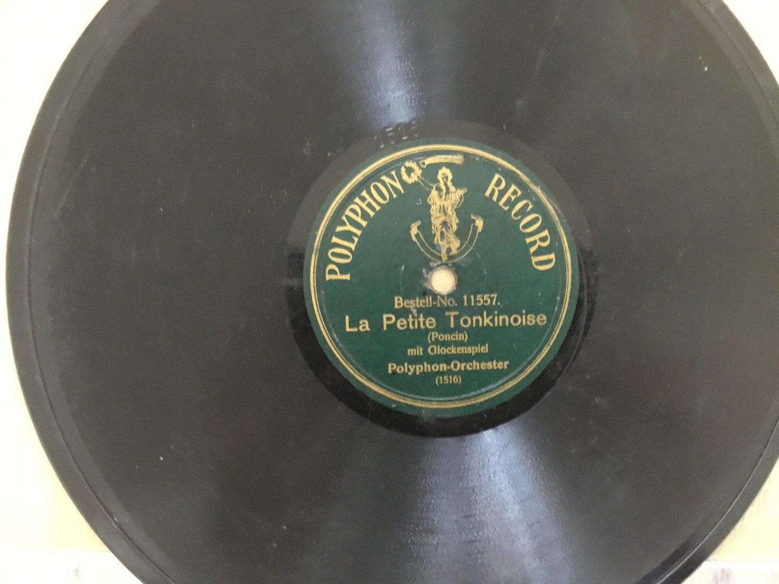 Polyphon Record - La Petite Tonkinoise (voor 1960), Ophalen, Gebruikt, 10 inch