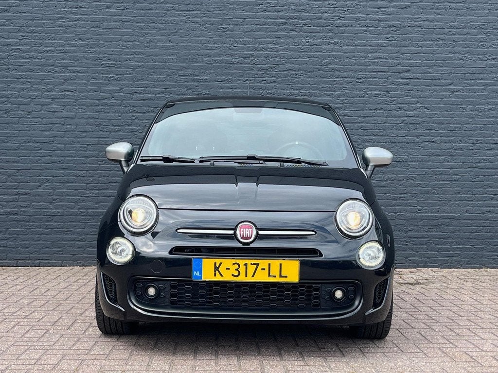 Fiat 500 1.0 Hybrid Rockstar Cruise Control | Lederen Bekled, Auto's, Fiat, Voorwielaandrijving, Lichtsensor, 4 stoelen, Zwart