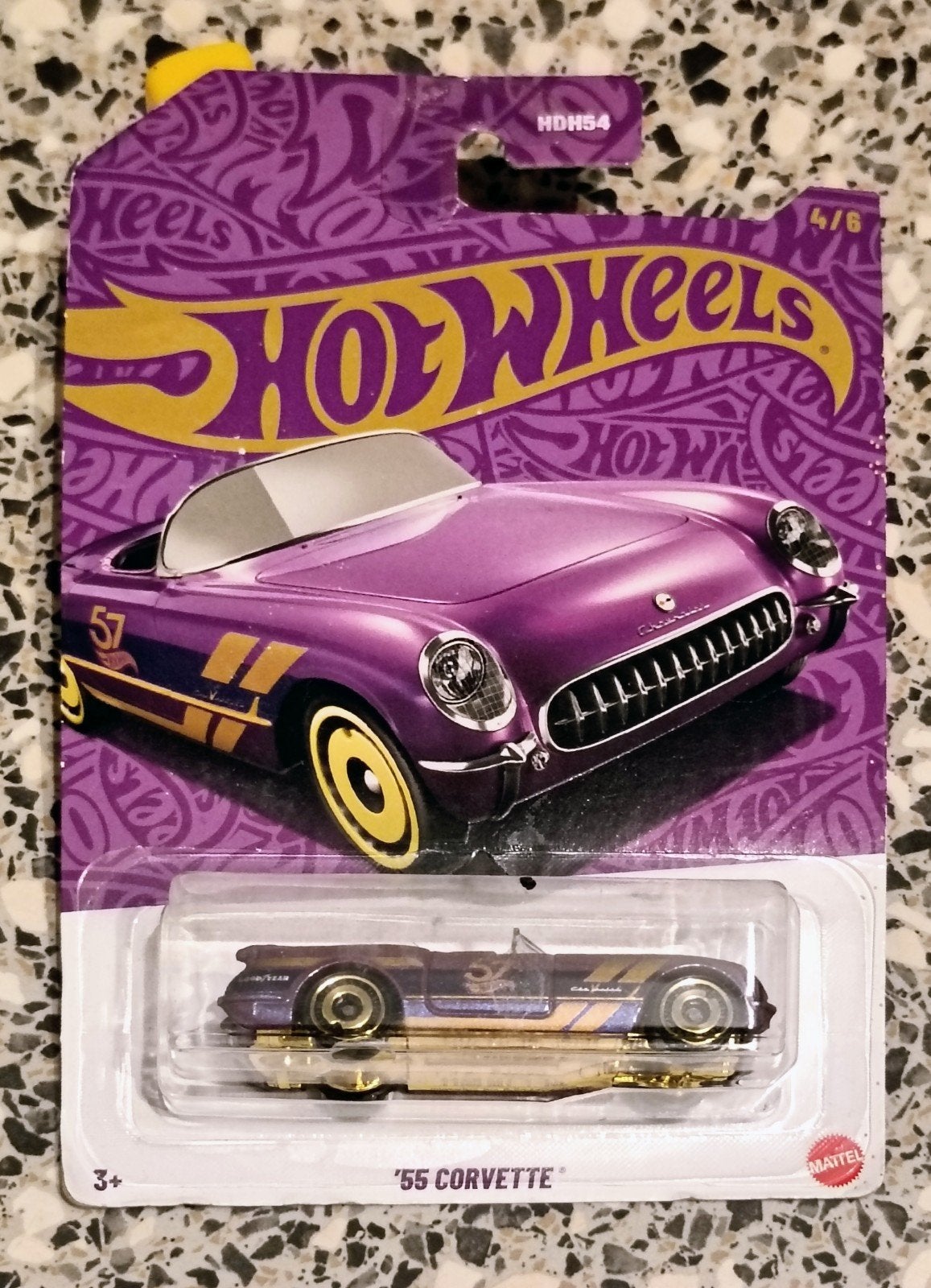 Laatste Mainline Corvettes 1:64 Hotwheels & 1 Matchbox, Ophalen of Verzenden, Zo goed als nieuw, Auto