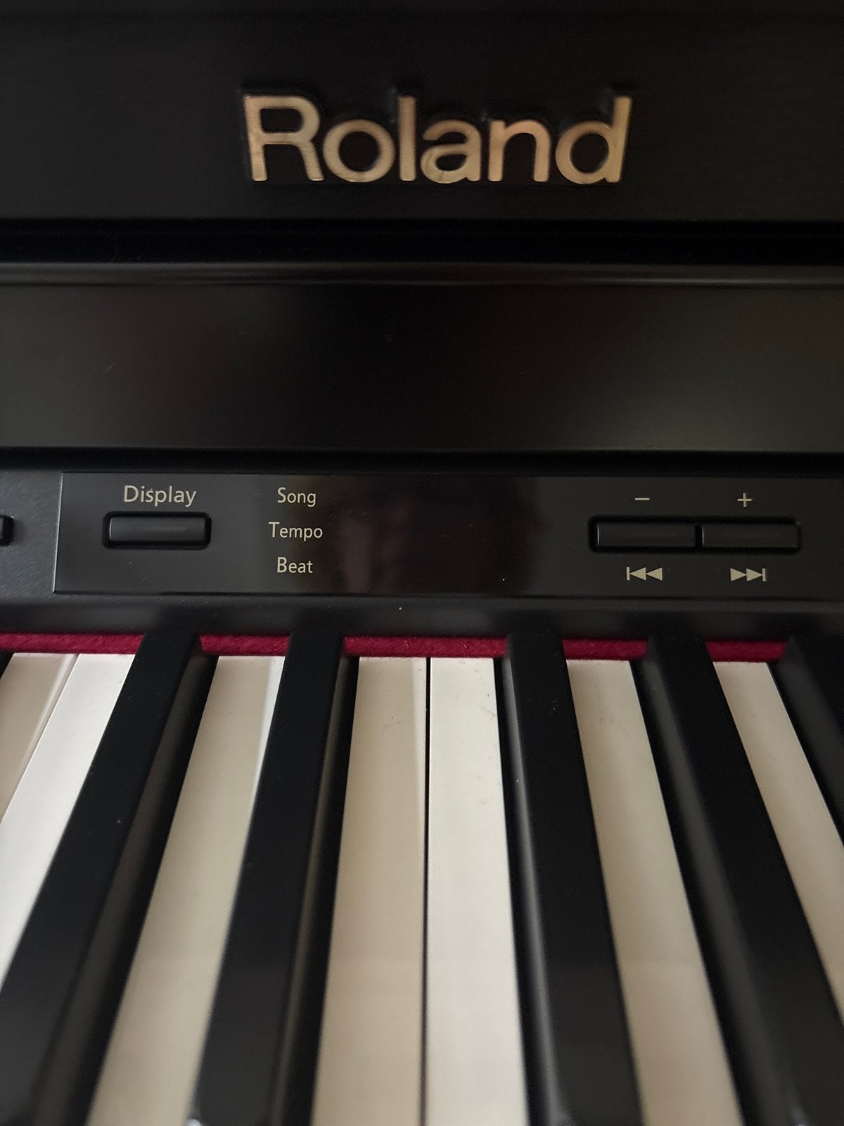 Roland HP302 Digitale Piano, Gebruikt, Zwart, Digitaal, Ophalen of Verzenden