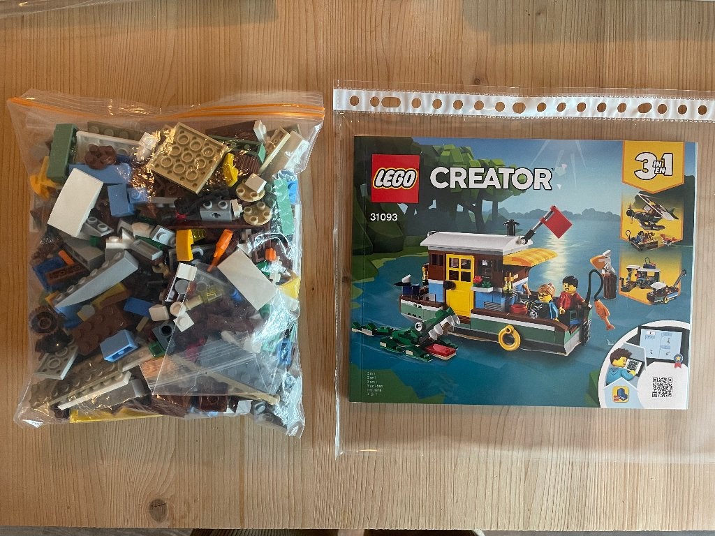LEGO 31093 Woonboot aan de rivier, Lego, Ophalen of Verzenden, Zo goed als nieuw, Compleet