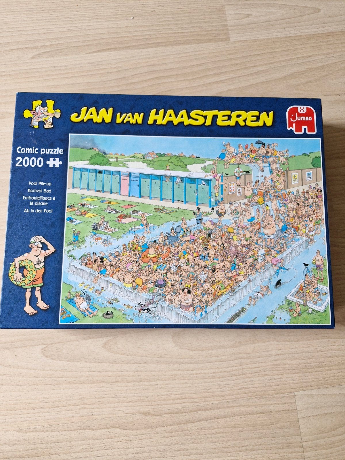 Jan van Haasteren - Pool Plunge - 2000 stukjes, Ophalen, Meer dan 1500 stukjes, Zo goed als nieuw, Legpuzzel
