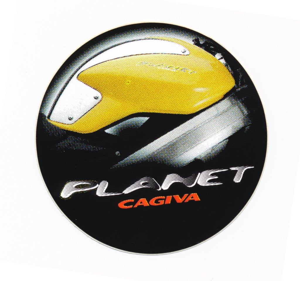 Cagiva Planet motorcycle logo sticker NEW nieuw, Ophalen of Verzenden, Nieuw, Auto of Motor