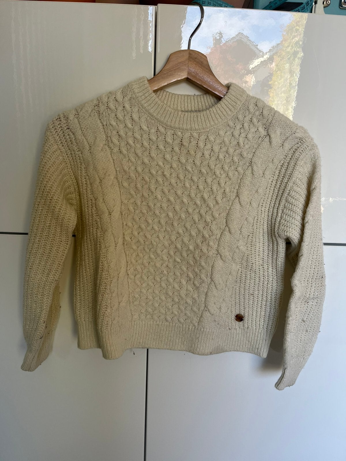 Witte trui maat 140 C&A, Ophalen of Verzenden, Gebruikt, Meisje, Trui of Vest
