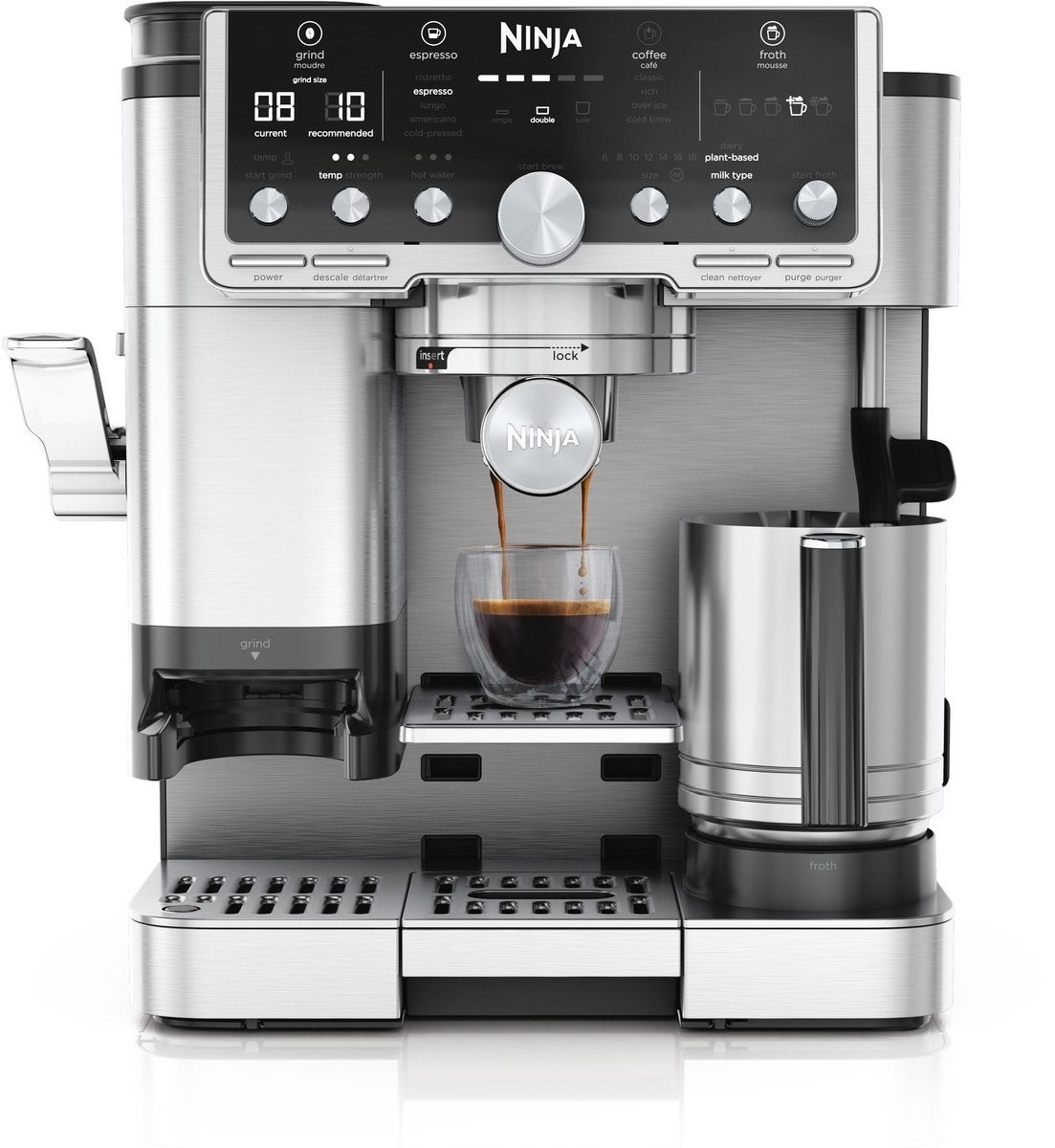 Gloednieuwe Ninja Luxe Café Pro Espresso Machine, Ophalen, Nieuw, Espresso apparaat, Gemalen koffie