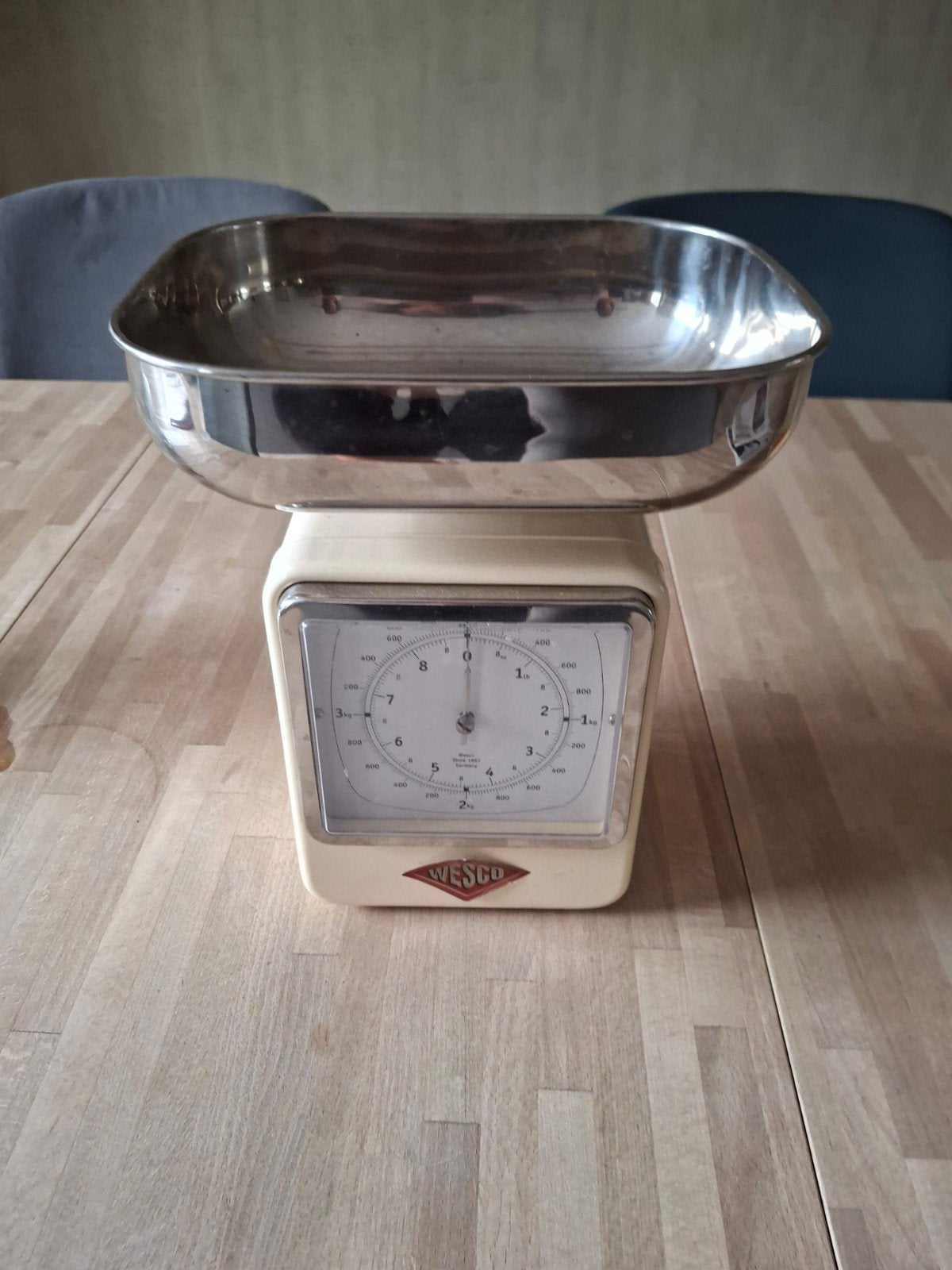 keukenweegschaal Wesco retro vintage creme, Ophalen, Keukenweegschaal, Gebruikt, Minder dan 10 kg