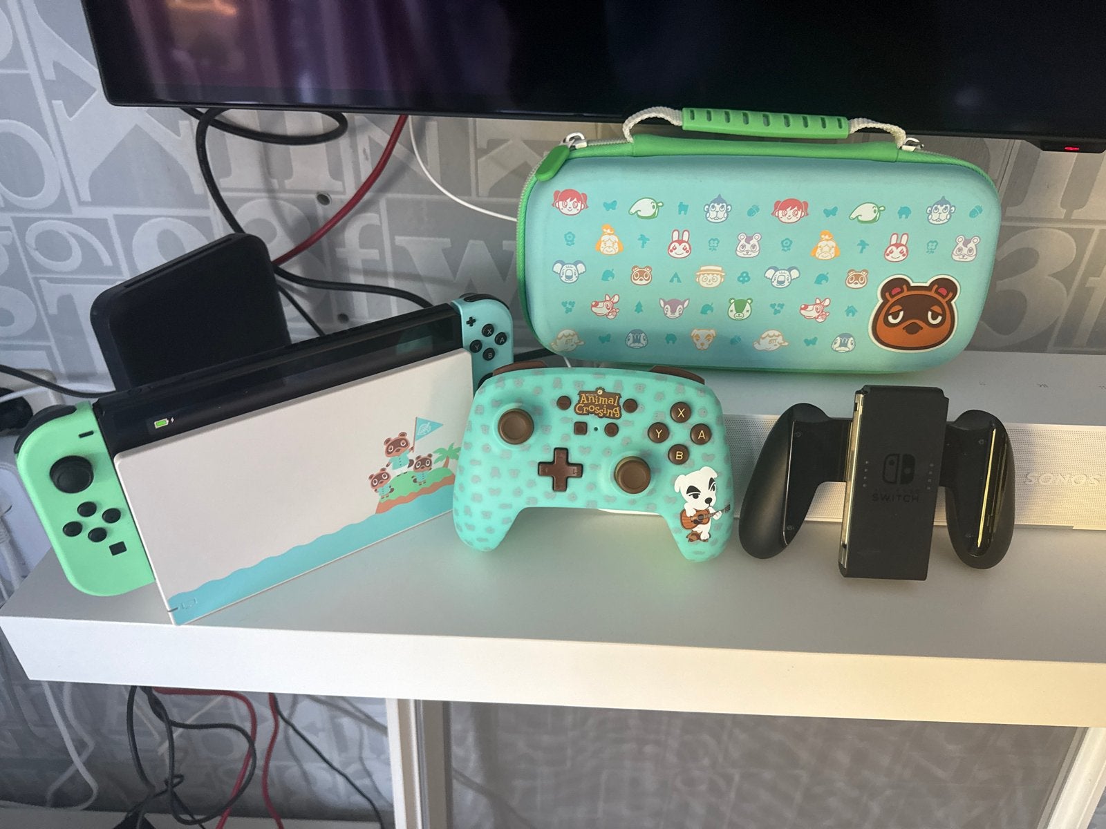 Nintendo Switch Animal Crossing Editie, Met 2 controllers, Zo goed als nieuw, Switch OLED, Ophalen