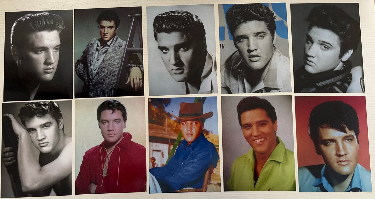 10 Elvis Presley foto's - 15 x 20 cm, Ophalen of Verzenden, Zo goed als nieuw, Foto of Kaart