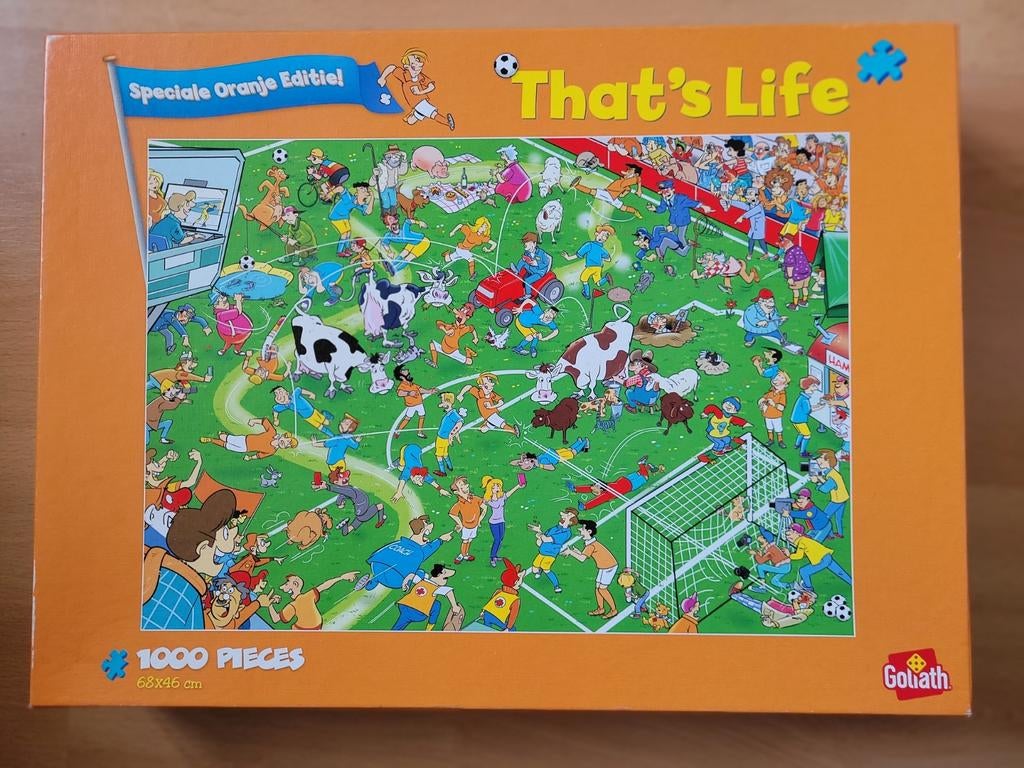Koeienvoetbal puzzel, Ophalen of Verzenden, Minder dan 500 stukjes, Zo goed als nieuw