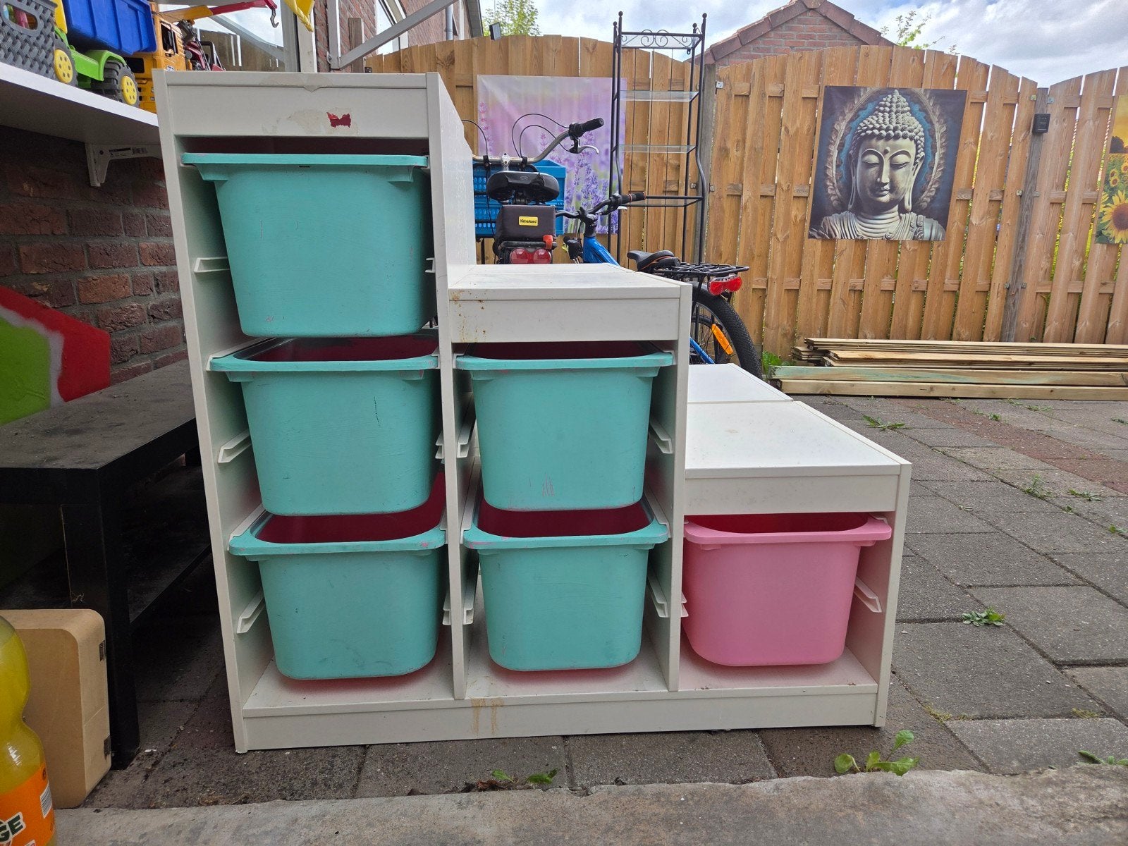 ikea kast met bakken, Ophalen, Gebruikt, 105 cm of meer, 75 tot 100 cm