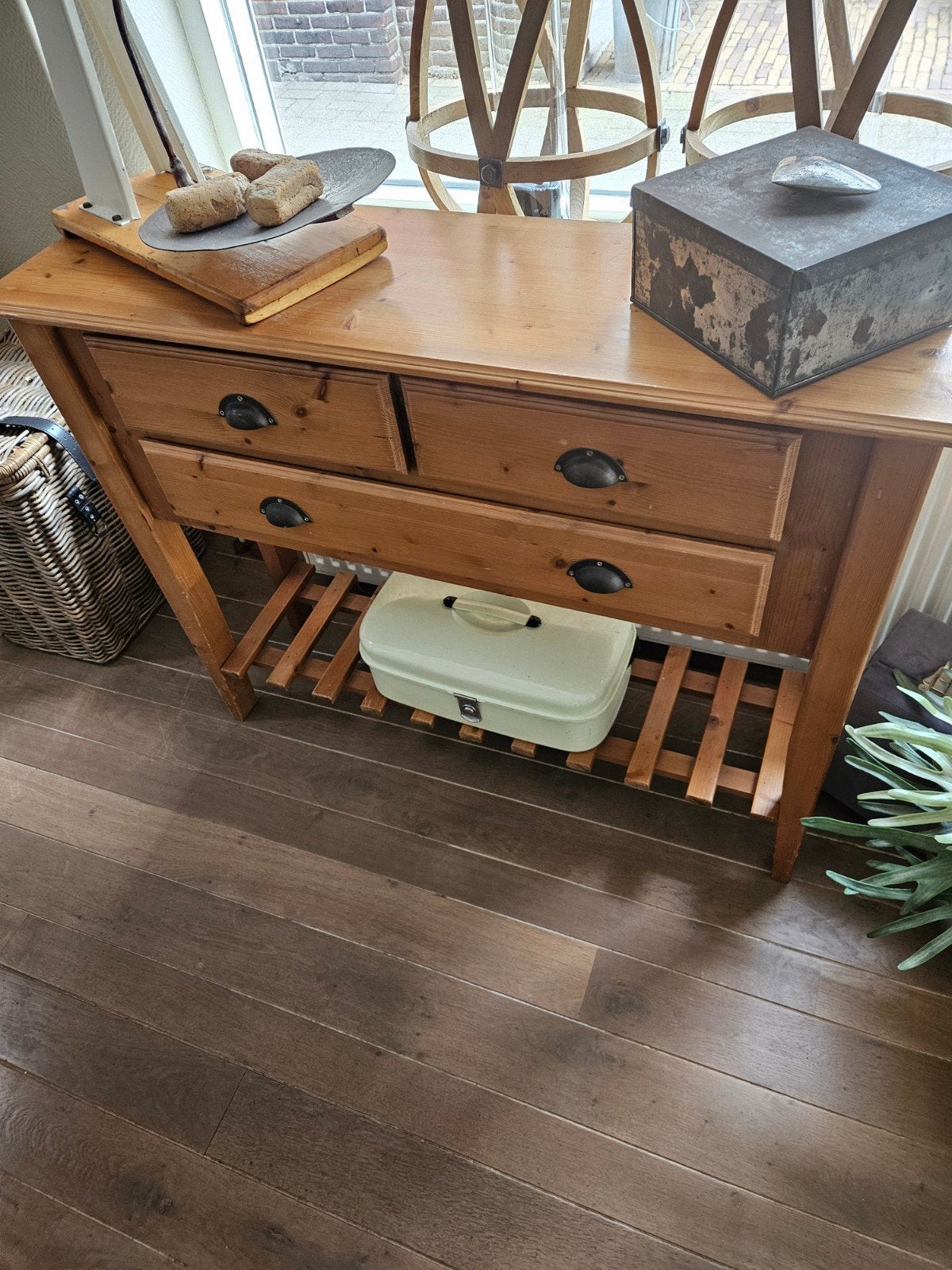 Mooie sidetable, Ophalen of Verzenden, Rechthoekig, 100 tot 150 cm, 50 tot 100 cm