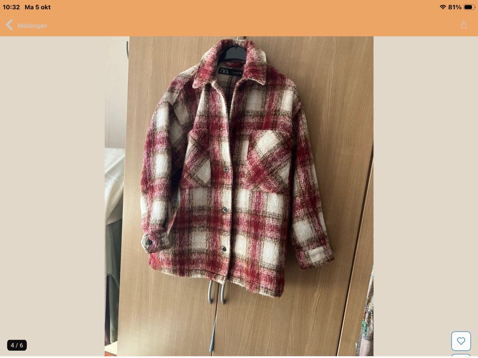 Zara geruit jasje maat 34, Verzenden, Zo goed als nieuw, Maat 34 (XS) of kleiner, Rood