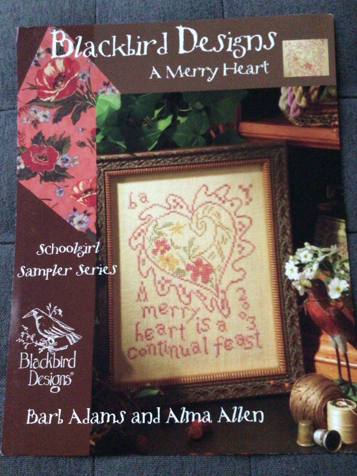 Blackbird Designs - A Merry Heart Borduurpatroon, Ophalen of Verzenden, Zo goed als nieuw, Handborduren, Patroon