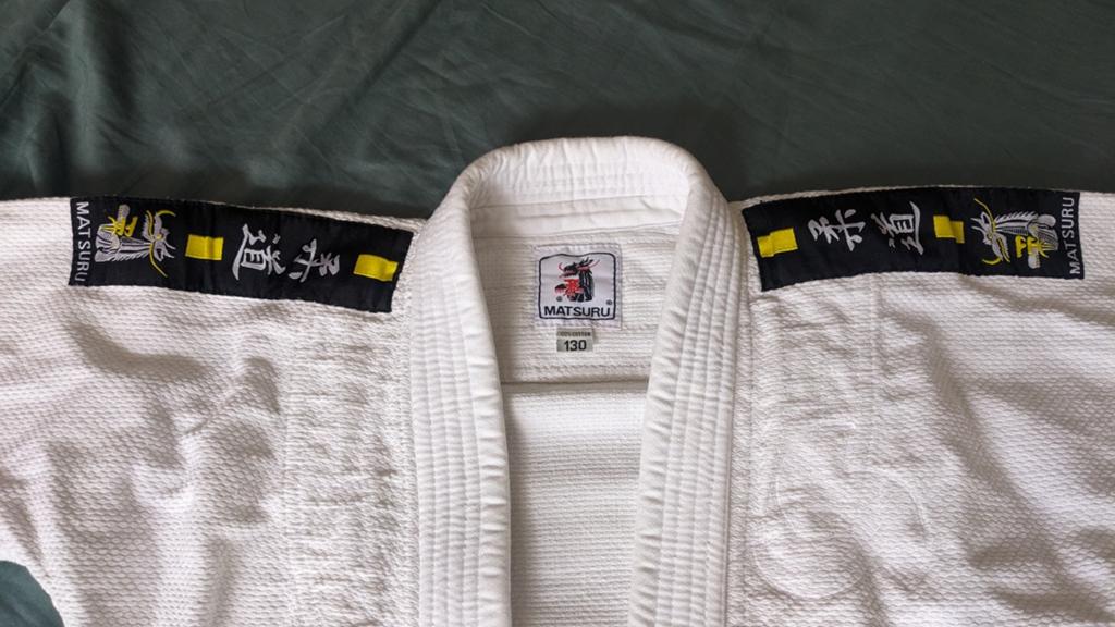 Stevig judo pak maat 130 matsuro, Gebruikt, Maat XS of kleiner, Judo, Vechtsportpak