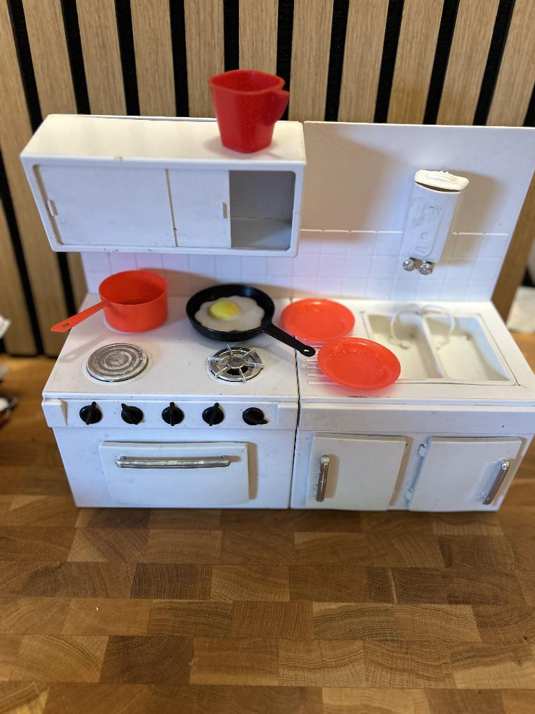 Miniatuur vintage jaren '70 speelgoed keuken, Antiek en Kunst, Ophalen of Verzenden