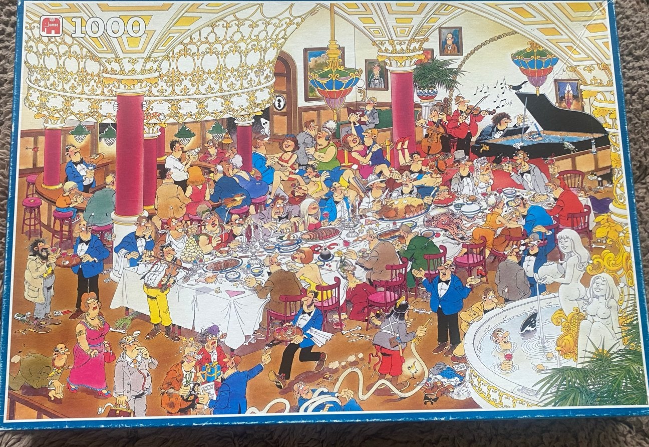 Jan van Haasteren puzzel 1000 stukjes - Comic puzzle, Ophalen of Verzenden, 500 t/m 1500 stukjes, Gebruikt, Legpuzzel