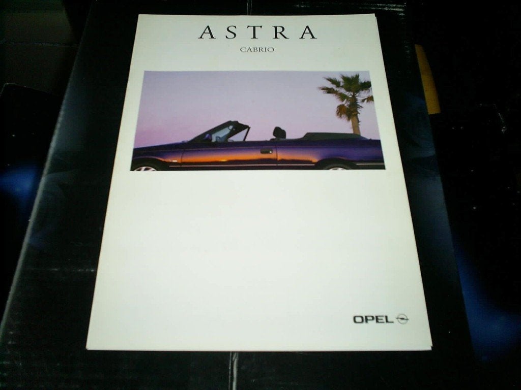 Opel Astra Cabrio 8 / 1993 18 pag., Verzenden, Zo goed als nieuw, Opel