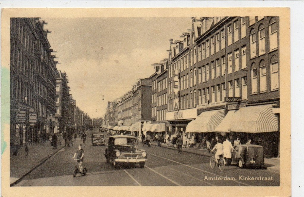 Amsterdam  Kinkerstraat, Ophalen of Verzenden, 1940 tot 1960, Gelopen, Noord-Holland
