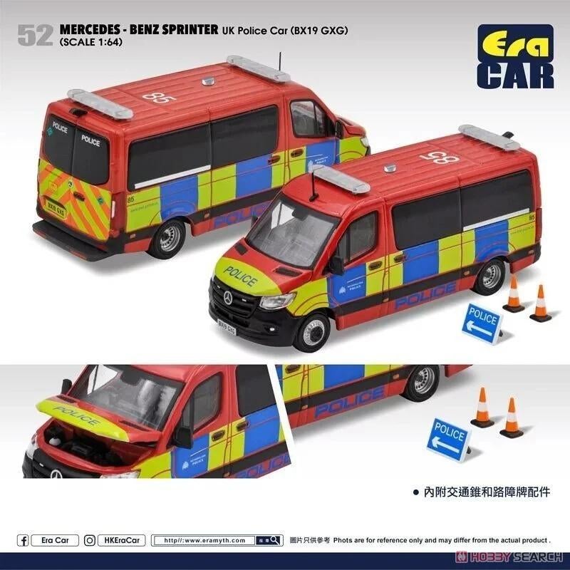 Mercedes-Benz Sprinter van Era Car 1/64 UK Police BX19 GXG, Ophalen of Verzenden, Nieuw, Auto
