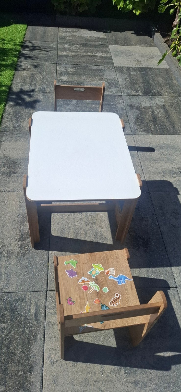 Kinder tafel en stoelen set - Gebruikt, Ophalen of Verzenden