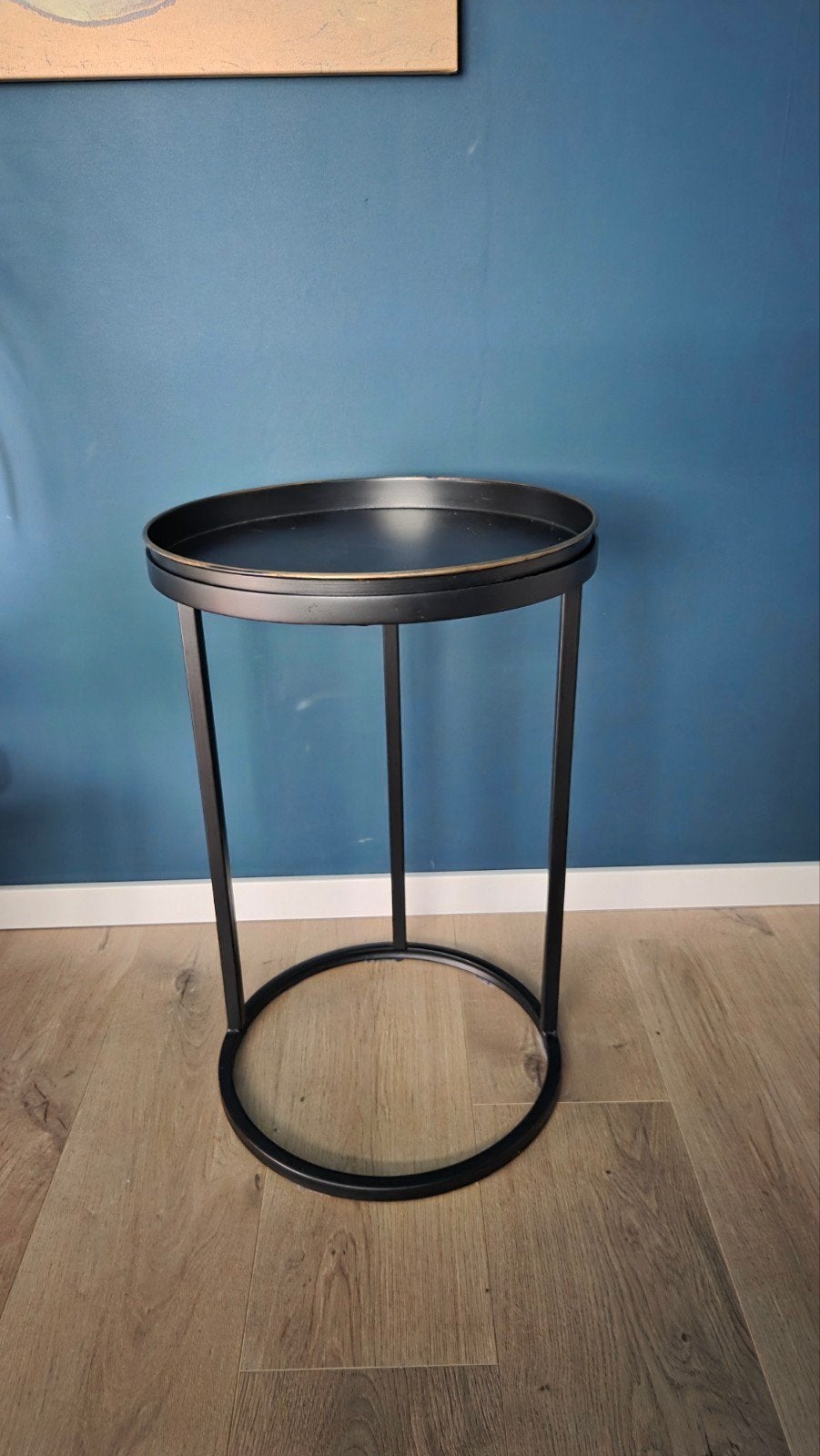 2x tafeltje/nachtkastje, Gebruikt, Rond, 55 tot 75 cm, Ophalen