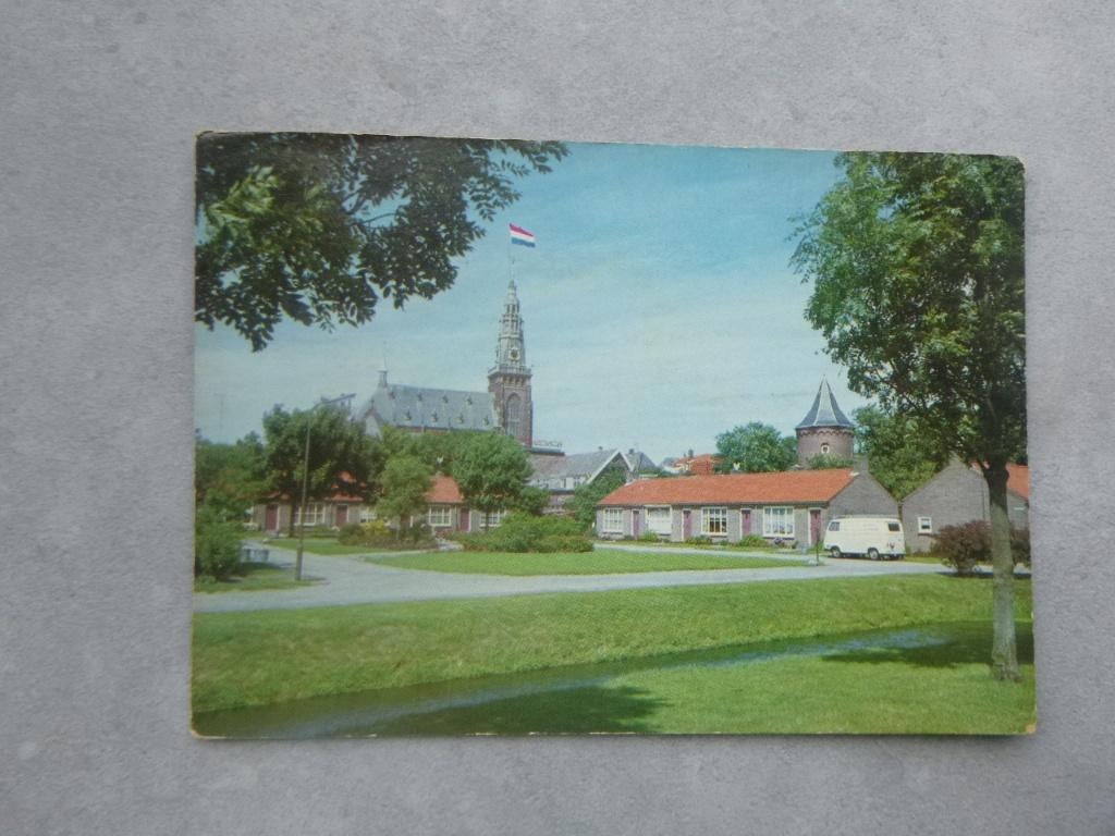 Schagen, Hofstraat/auto, Verzenden, 1980 tot heden, Gelopen, Noord-Brabant