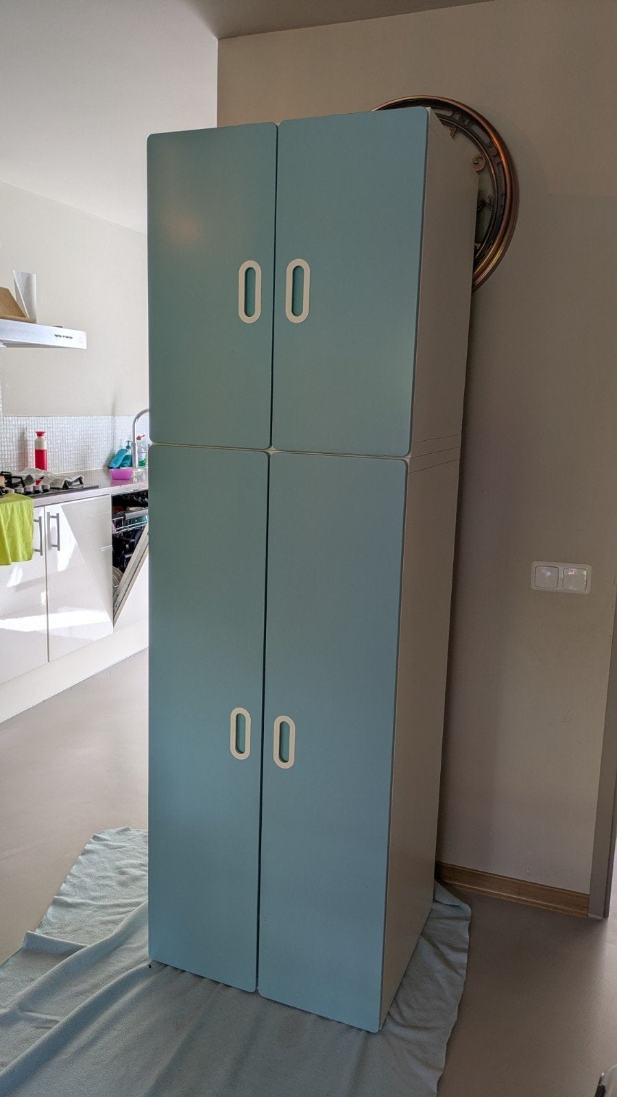 Kasten voor kinderkamer hang/leg, Ophalen, Met deur(en), 50 tot 100 cm, 50 tot 75 cm