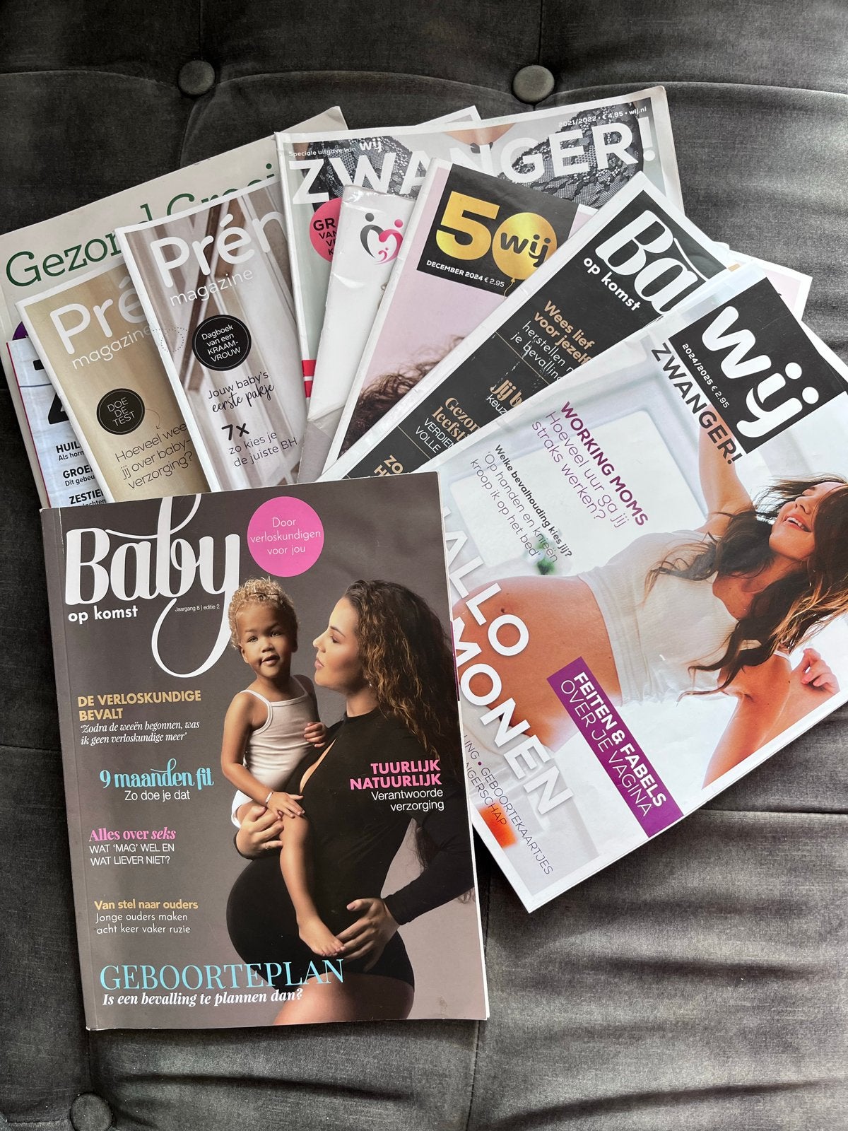 Zwangerschaps- en babymagazines (diverse), Ophalen, Gelezen, Damesbladen