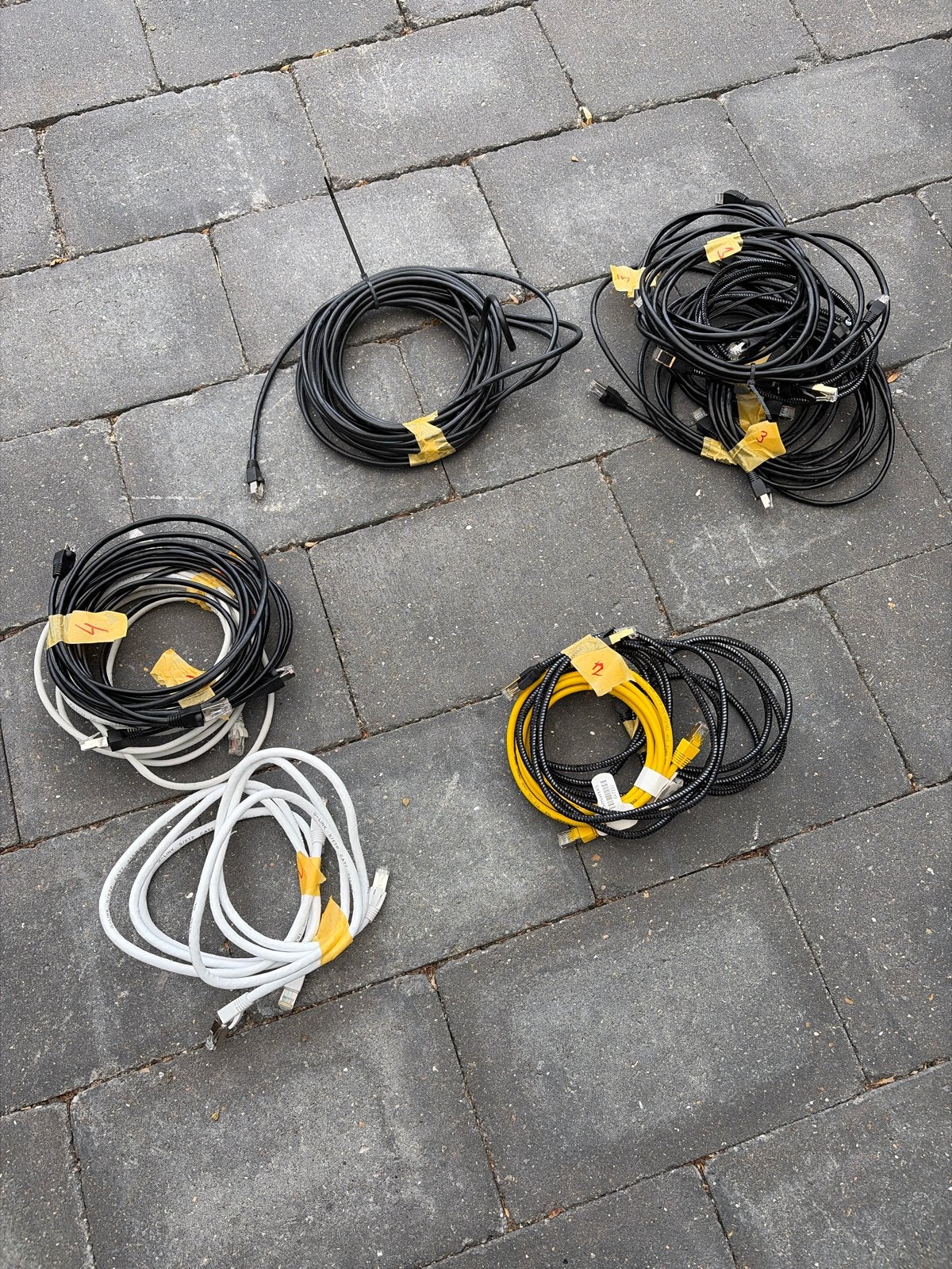 Diverse netwerkkabels (UTP/Ethernet) 16x!, Computers en Software, Ophalen of Verzenden, Gebruikt