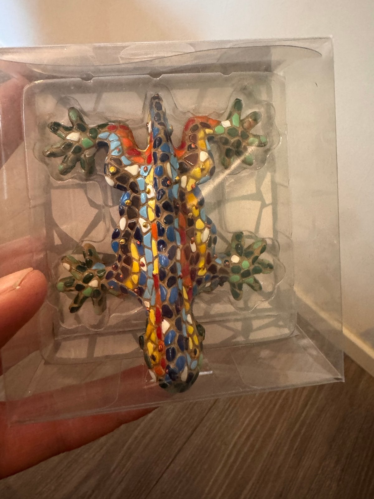 Olé Mosaic Gekko Hagedis - Handgeschilderd Mozaïek, Ophalen of Verzenden, Nieuw, Dier