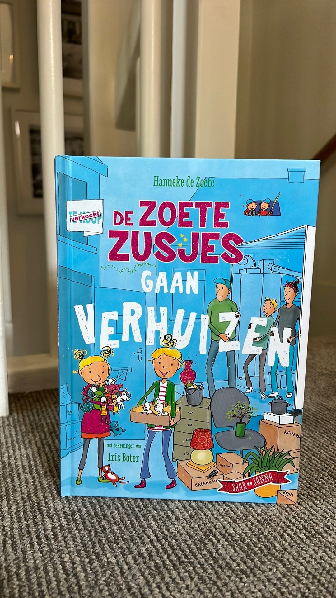 Zoete zusjes gaan verhuizen boek, Boeken, Ophalen of Verzenden, Zo goed als nieuw, Non-fictie