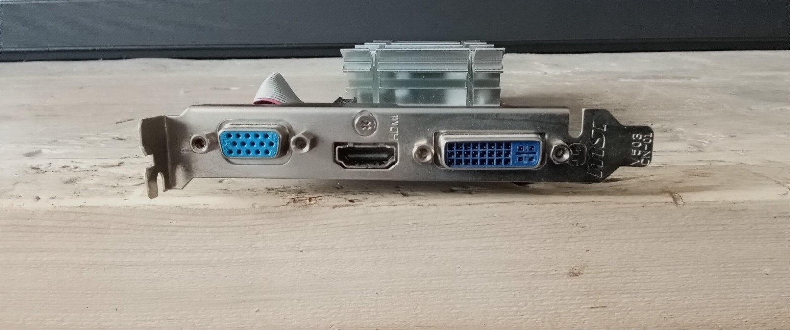 MSI R5450 1GB Videokaart - AMD Radeon HD 5450, Computers en Software, Videokaarten, Gebruikt, AMD, GDDR3, HDMI