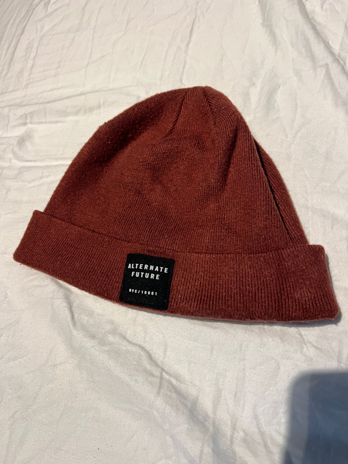 Donkerrode H&M Muts - Lekker Warm en Zacht, Ophalen of Verzenden, Gedragen, Muts
