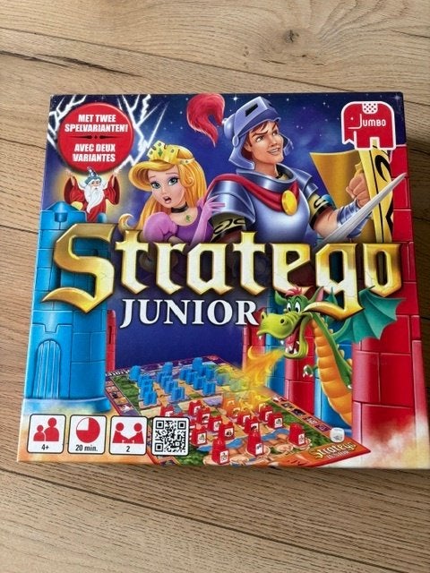 Stratego junior, Hobby en Vrije tijd, Gezelschapsspellen | Bordspellen, Een of twee spelers, Ophalen of Verzenden, Zo goed als nieuw