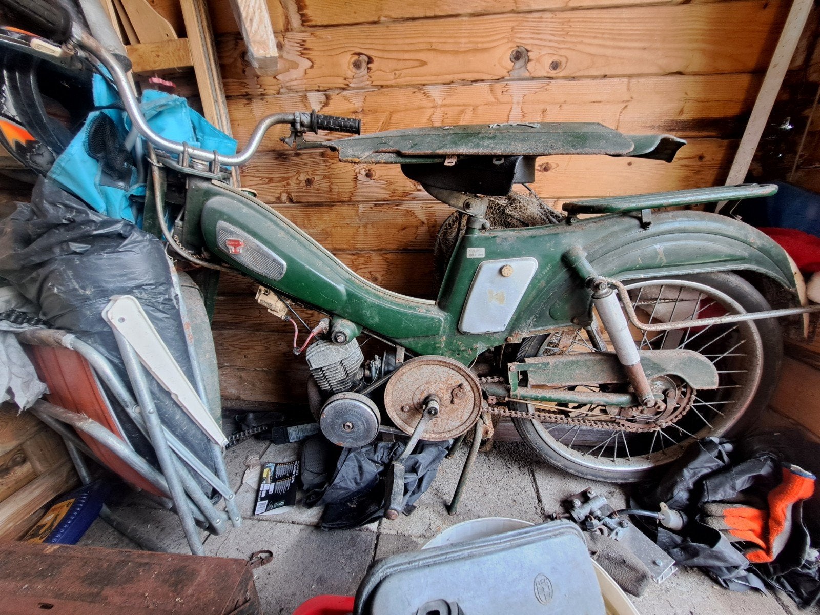 Mobylette Kaptein - Leuk project zonder kenteken met nummers, Fietsen en Brommers, Ophalen, Overige merken