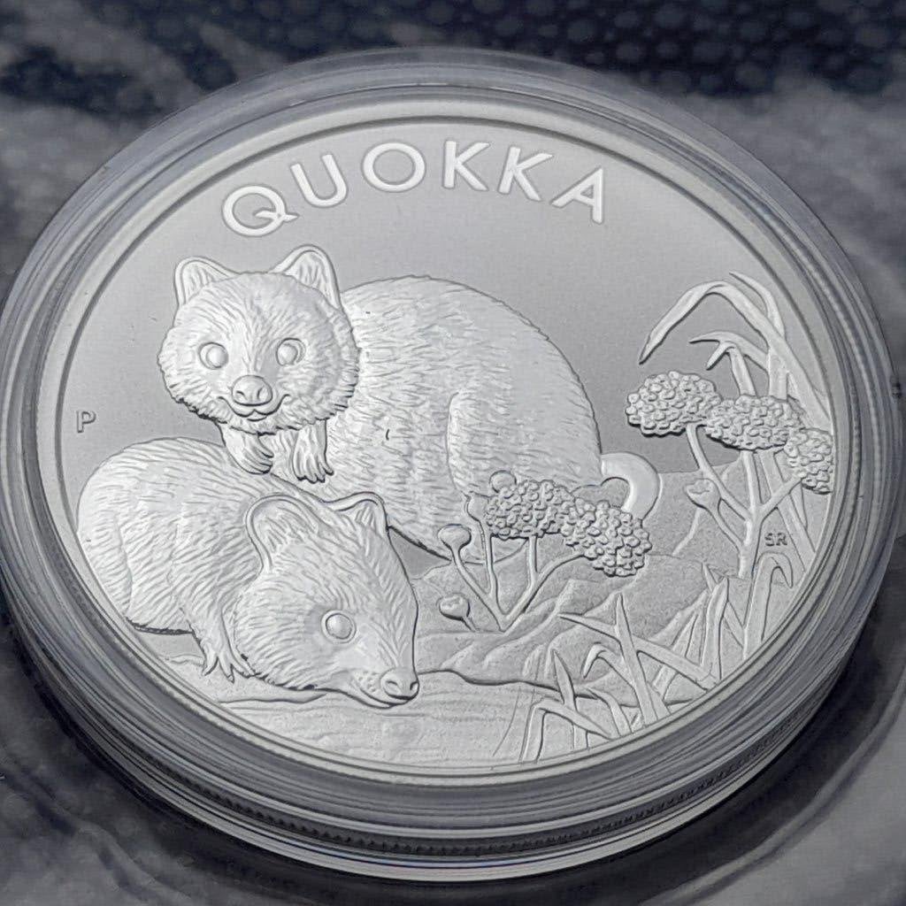 2022 Quokka 1 oz silver BU, Ophalen of Verzenden, Zilver