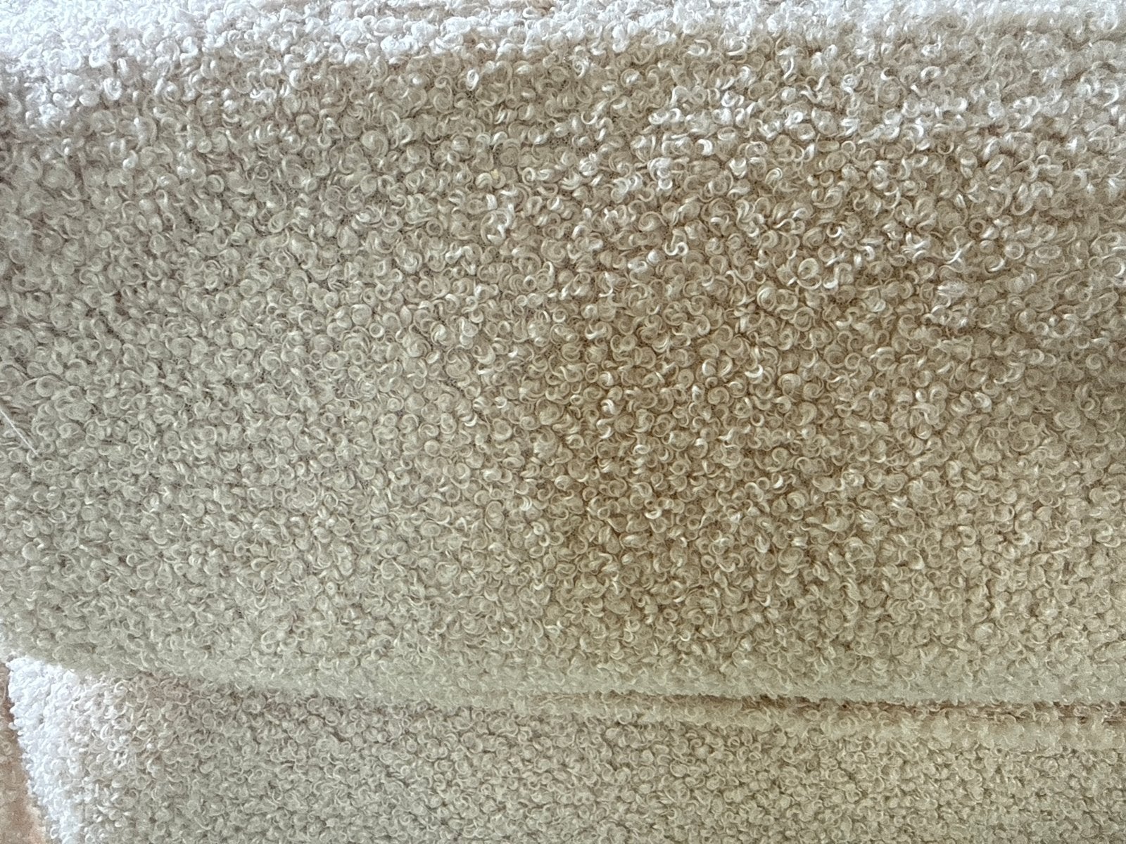 Teddy stof: 0943 Tedoline, kleur light - 40 meter op rol, Ophalen, Overige materialen, 120 cm of meer, Beige