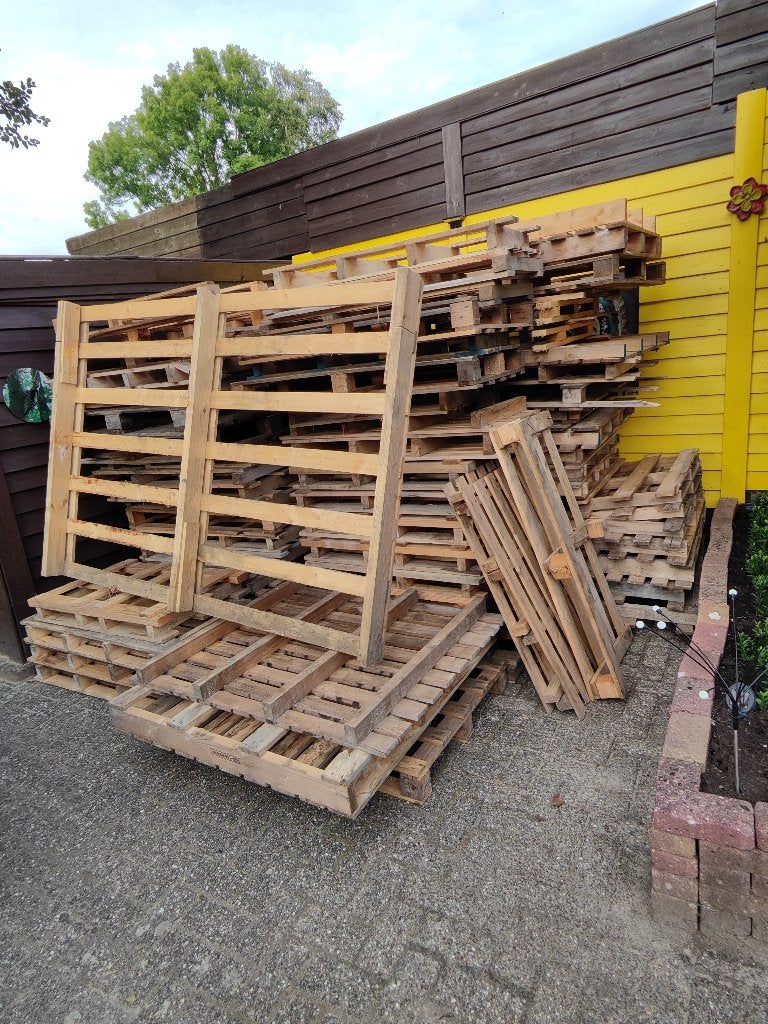 houten pallets, Ophalen, Gebruikt, 50 mm of meer, Pallet