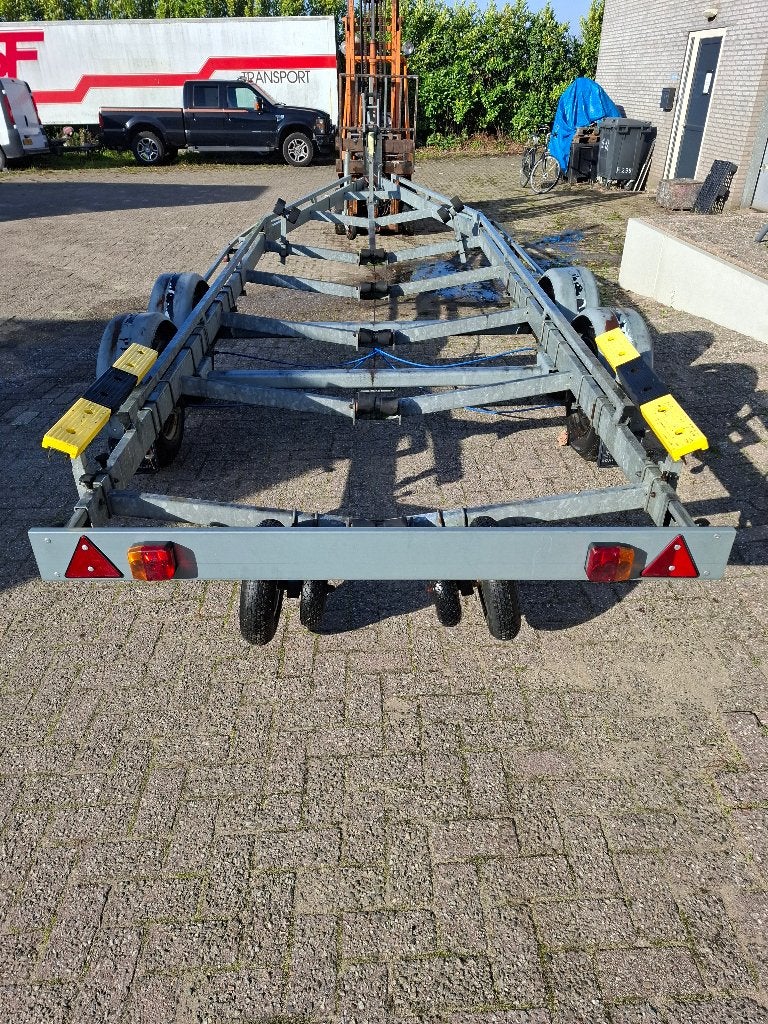 PEGA STALLING BOOTRAILER  TANDEMASSER GEREMD, Ophalen, Gebruikt, 1500 tot 3000 kg, 6 tot 9 meter