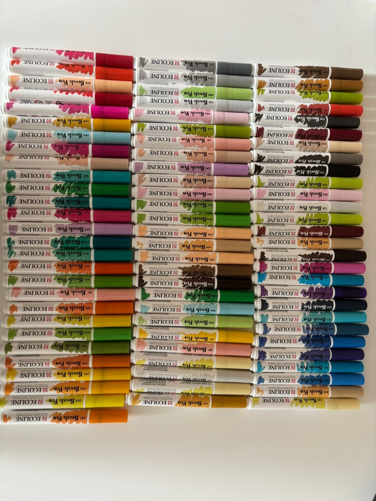 Ecoline Talens Brush pen € 1,75 per stuk zie omschrijving, Hobby en Vrije tijd, Tekenen, Verzenden, Nieuw, Potlood of Stift