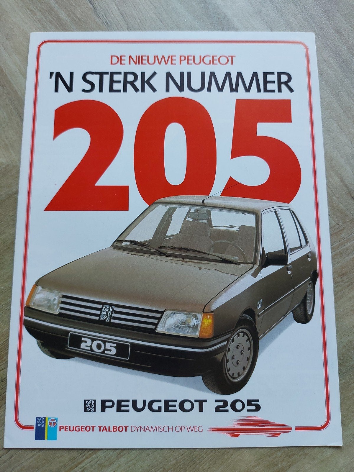 Peugeot 205 folder, Ophalen of Verzenden, Zo goed als nieuw, Peugeot