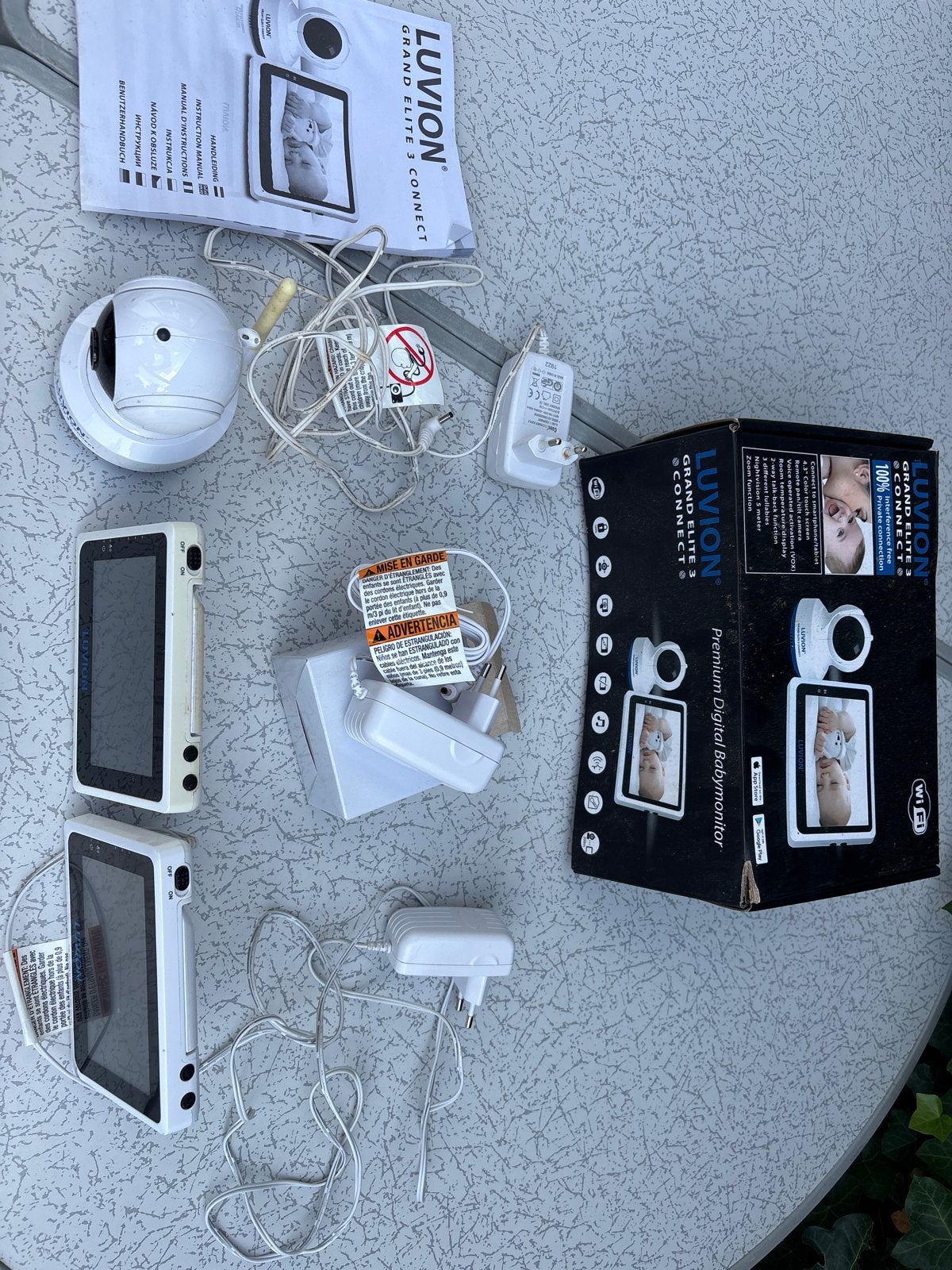 Luvion Grand Elite 3 Connect Babyfoon met Camera, Ophalen of Verzenden, Gebruikt, 100 tot 250 meter, Camera