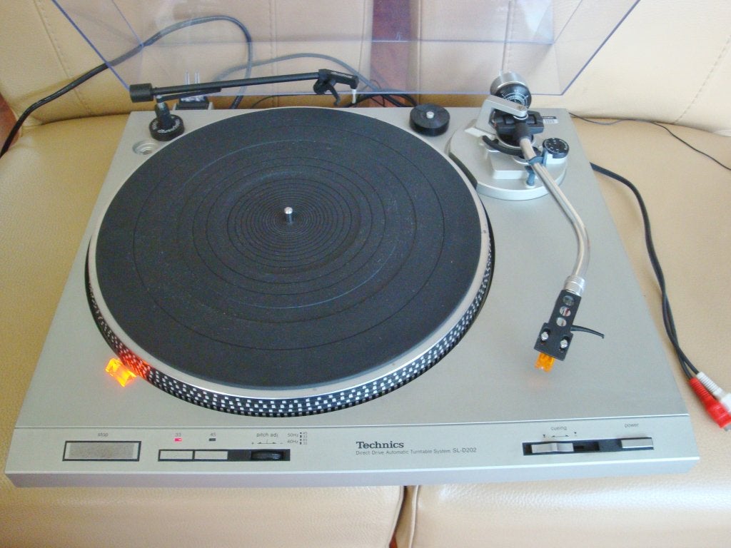 Prachtige Technics SL-D202 direct drive platenspeler, Ophalen, Pitch-regelaar, Zo goed als nieuw, Platenspeler